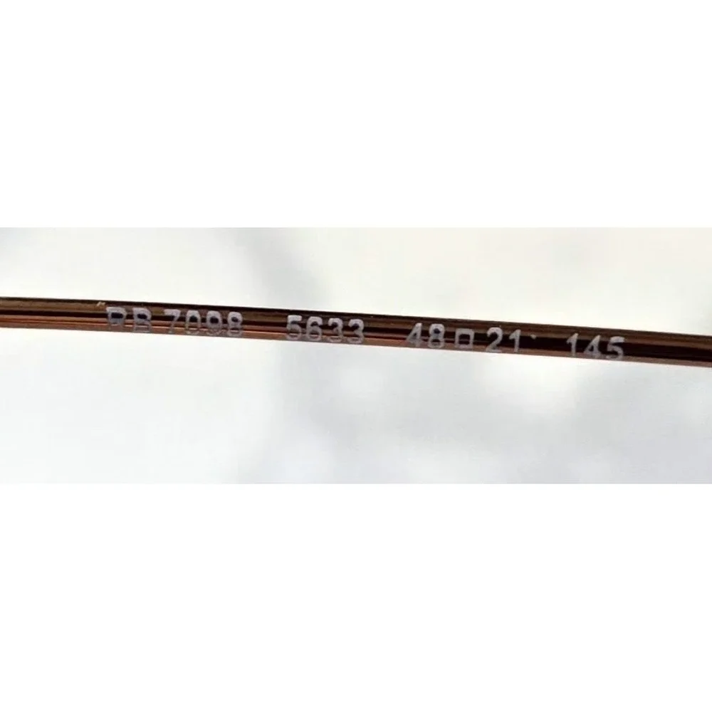 Ray-Ban RBRX 7098 5633 Eyeglasses Clear‎ Lens Gray On Bronze Pre-owned